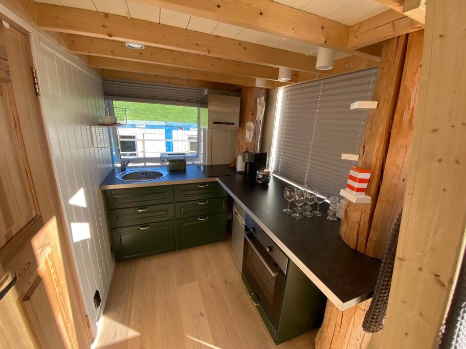 Aure Minihus Med Drommeutsikt Til Sunnmorsalpeneアパートメント エクステリア 写真