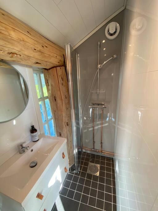 Aure Minihus Med Drommeutsikt Til Sunnmorsalpeneアパートメント エクステリア 写真